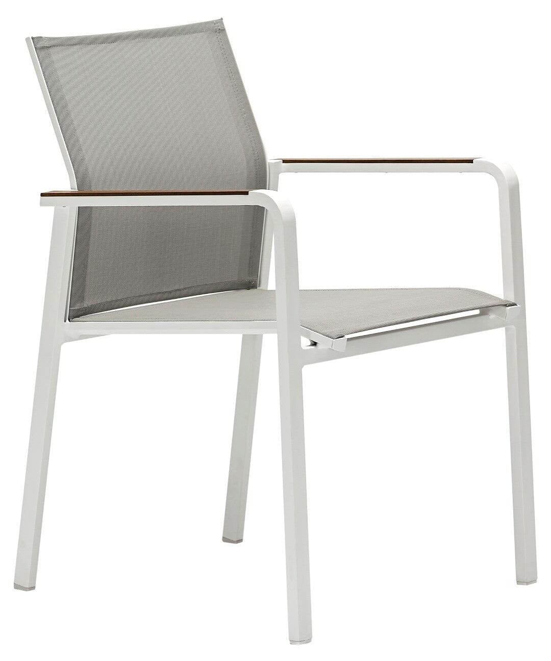 Zebra Bee Fauteuil Blanc / Light Grey / Accoud. teck