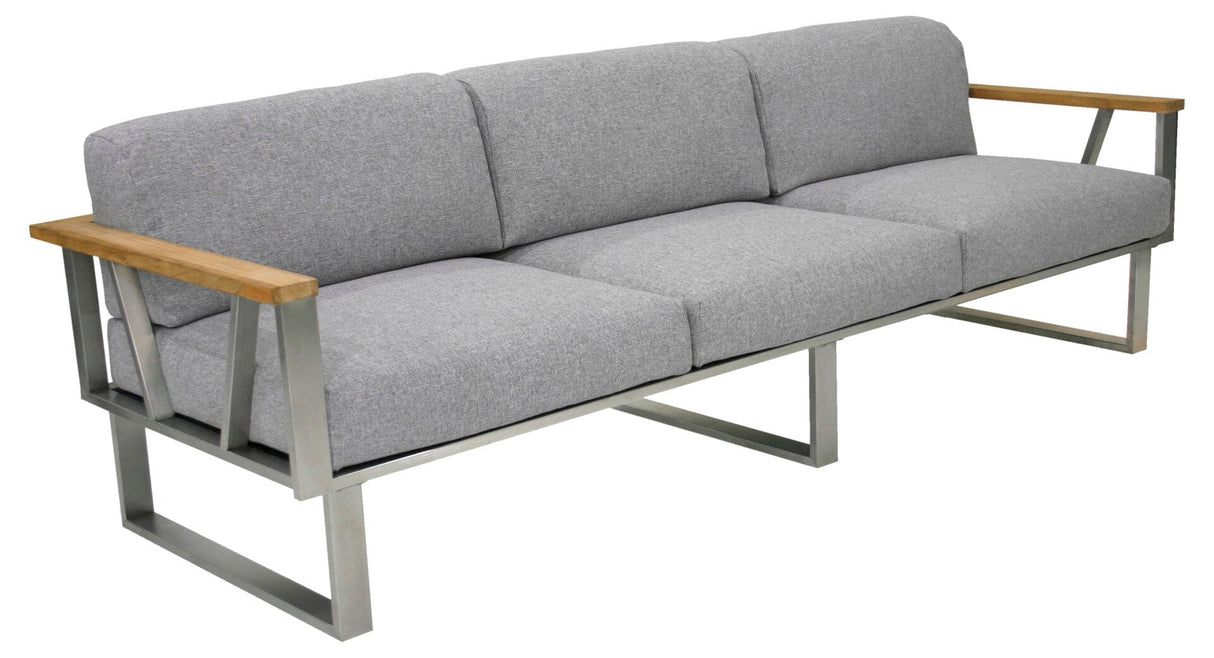 Zebra Belvedere Canapé 3 places Inox / Grey