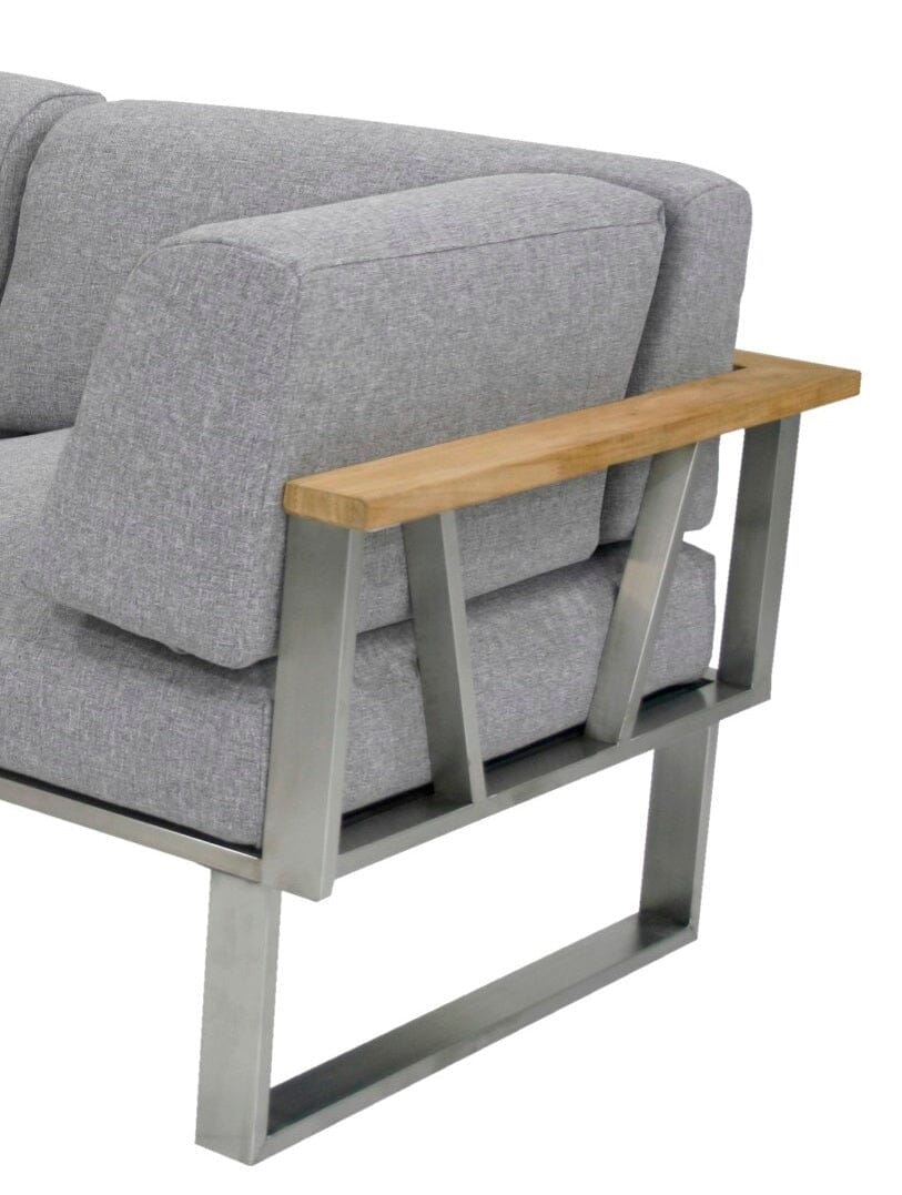 Zebra Belvedere Coussin latéral droite Inox / Grey