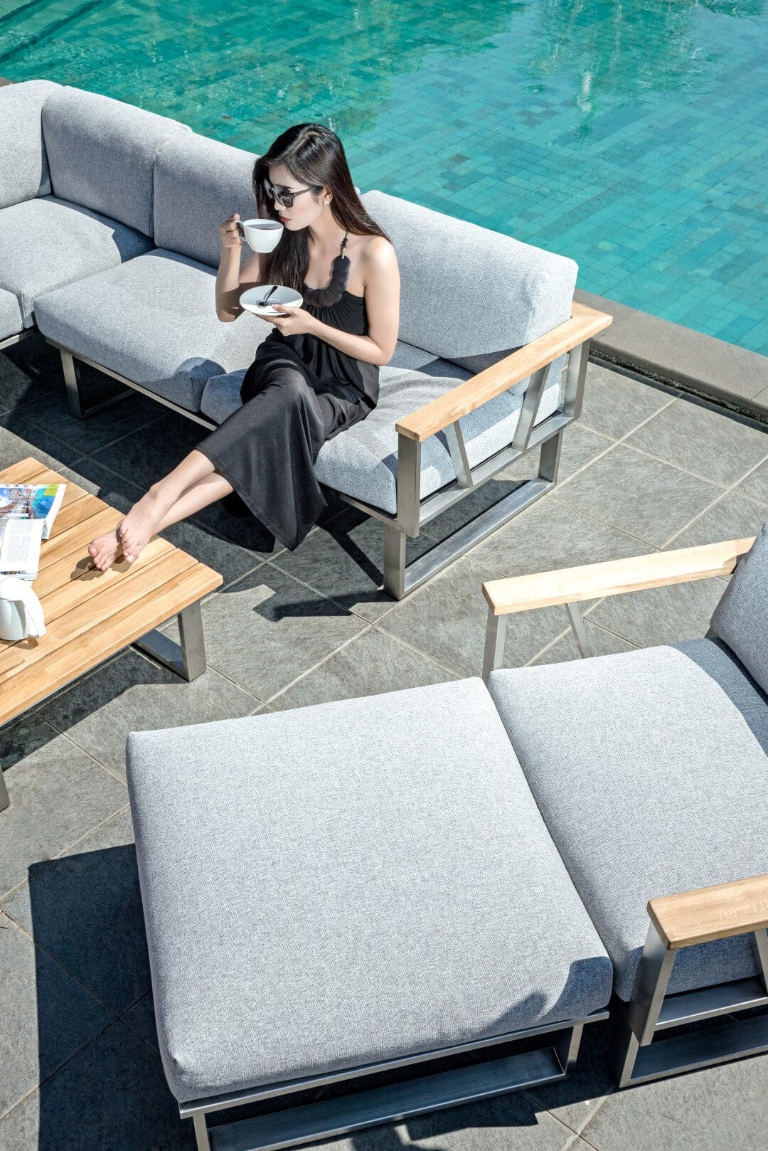 Zebra Belvedere Repose-Pieds Pouf