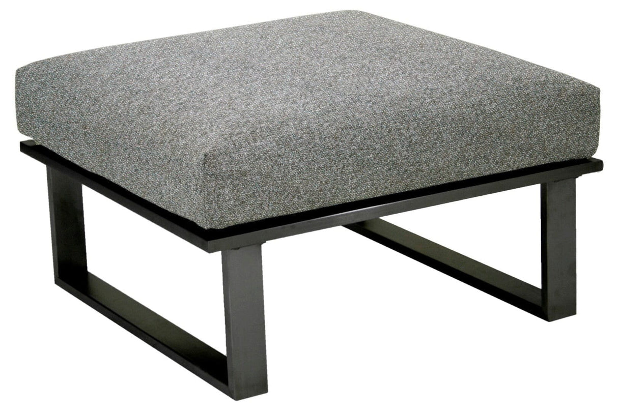 Zebra Belvedere Repose-Pieds Pouf Graphite / Grey