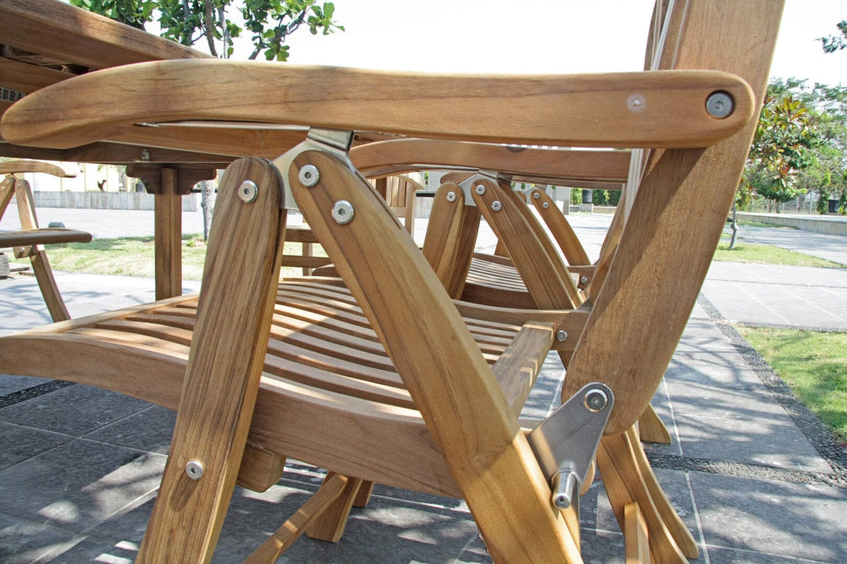 Zebra Bueno Fauteuil multipositions en teck