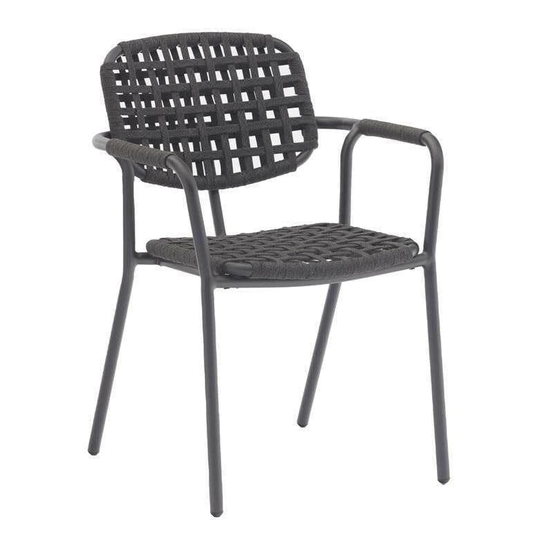 Zebra Costa Fauteuil repas Rope Black