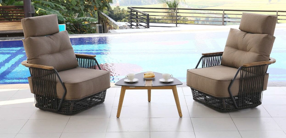 Zebra Flix Table basse triangulaire 73x72cm H: 38cm