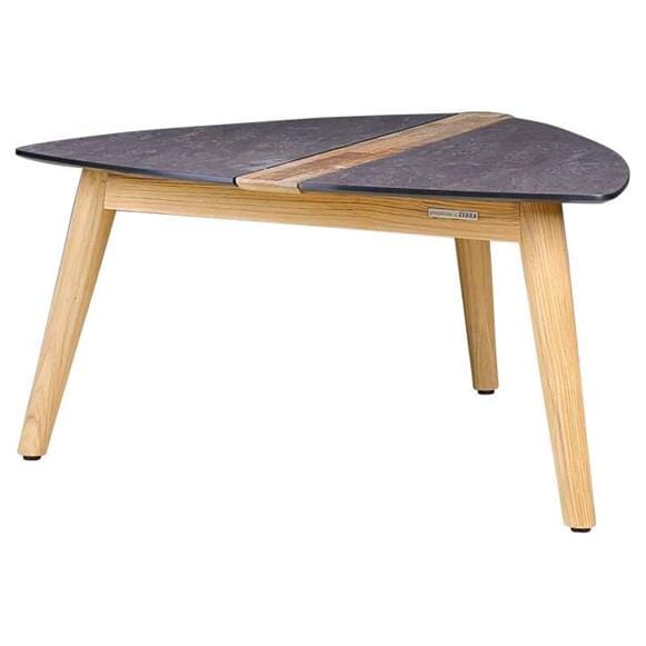 Zebra Flix Table basse triangulaire 73x72cm H: 38cm Hpl / Teck