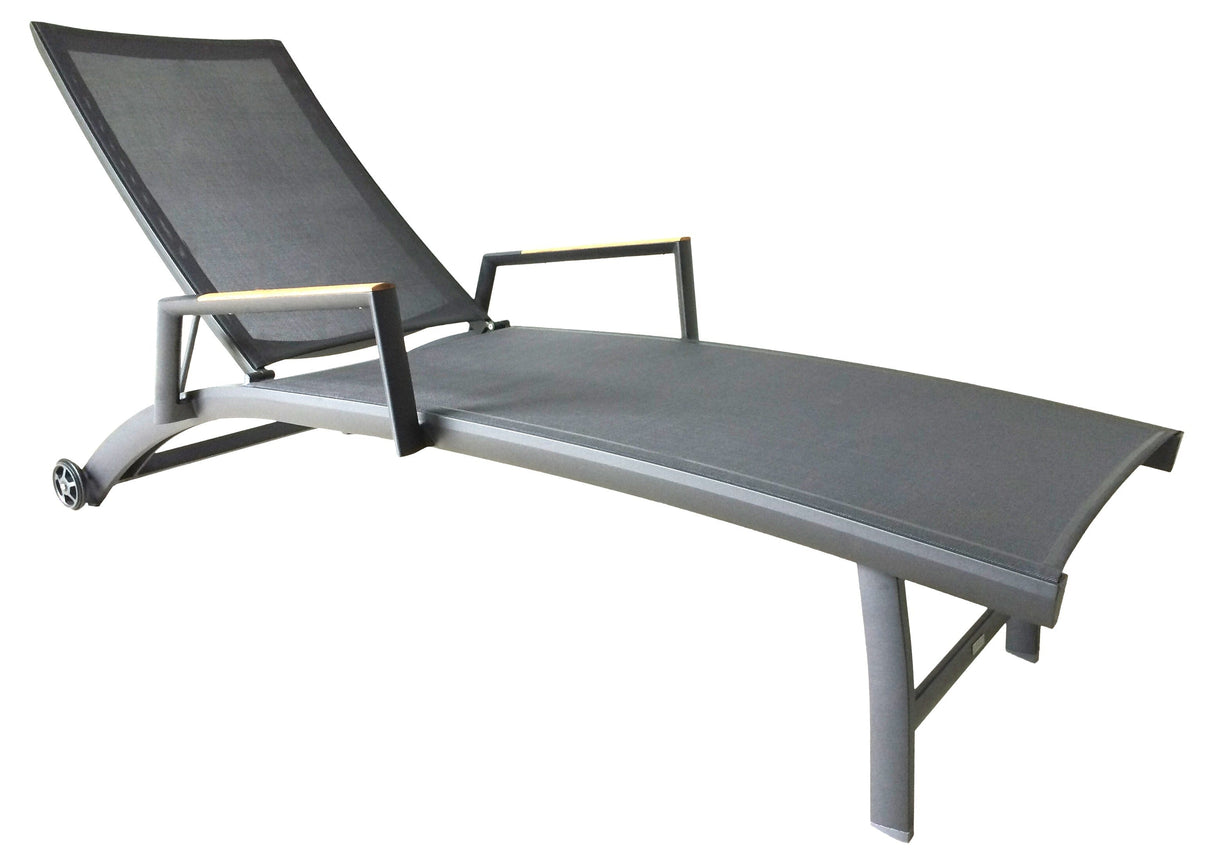 Zebra Fly Chaise longue empilable Elegance Grey