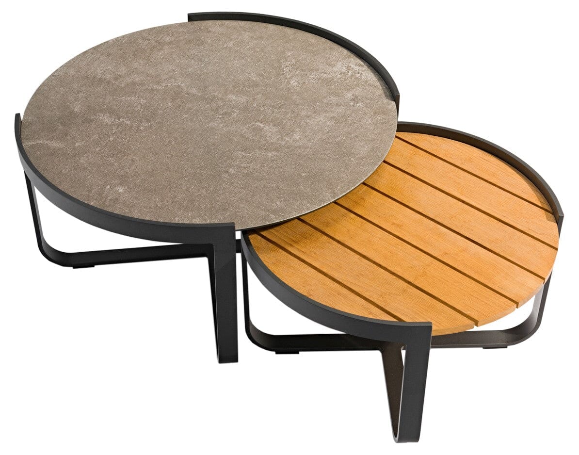 Zebra Fly Lounge Set de 2 tables basses Graphite