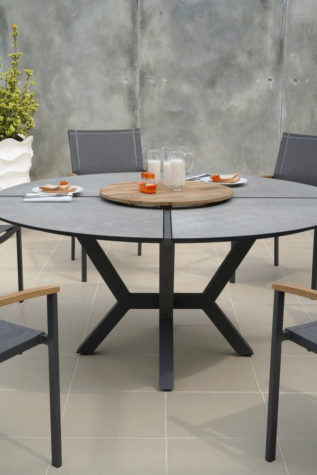 Zebra Helix Oryx Plateau tournant TECK Lazy Susan Ø 60cm