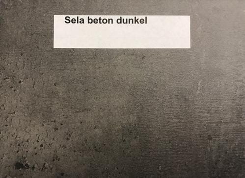 Zebra HPL Plateau de table 120x80cm Beton Dunkel