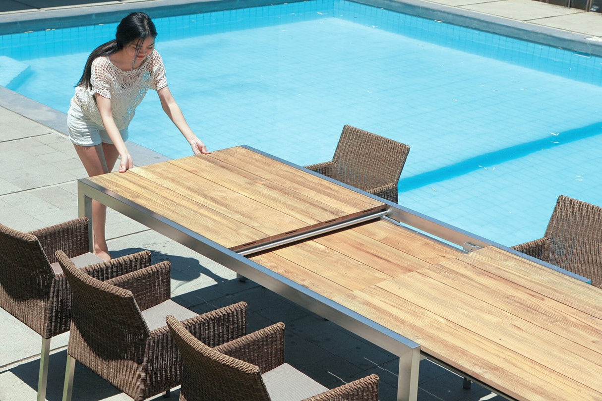 Zebra Kubex Table repas à rallonge 220/340x100 cm