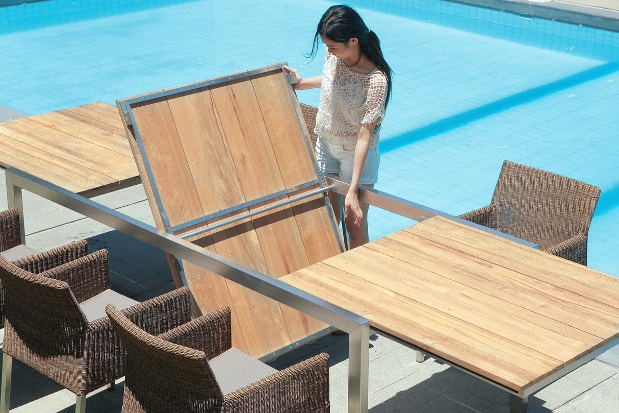 Zebra Kubex Table repas à rallonge 220/340x100 cm