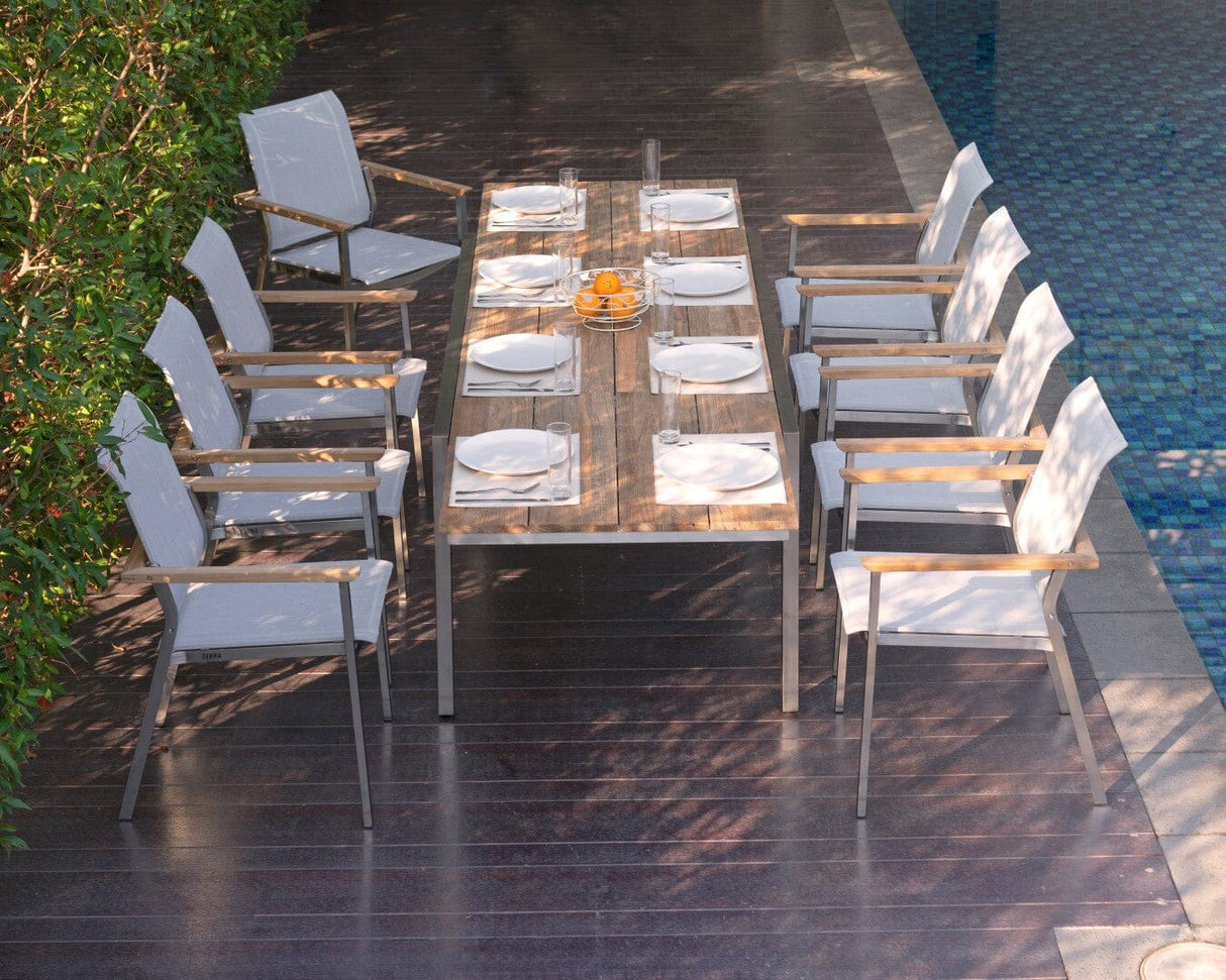 Zebra Kubex Table repas à rallonge 220/340x100 cm