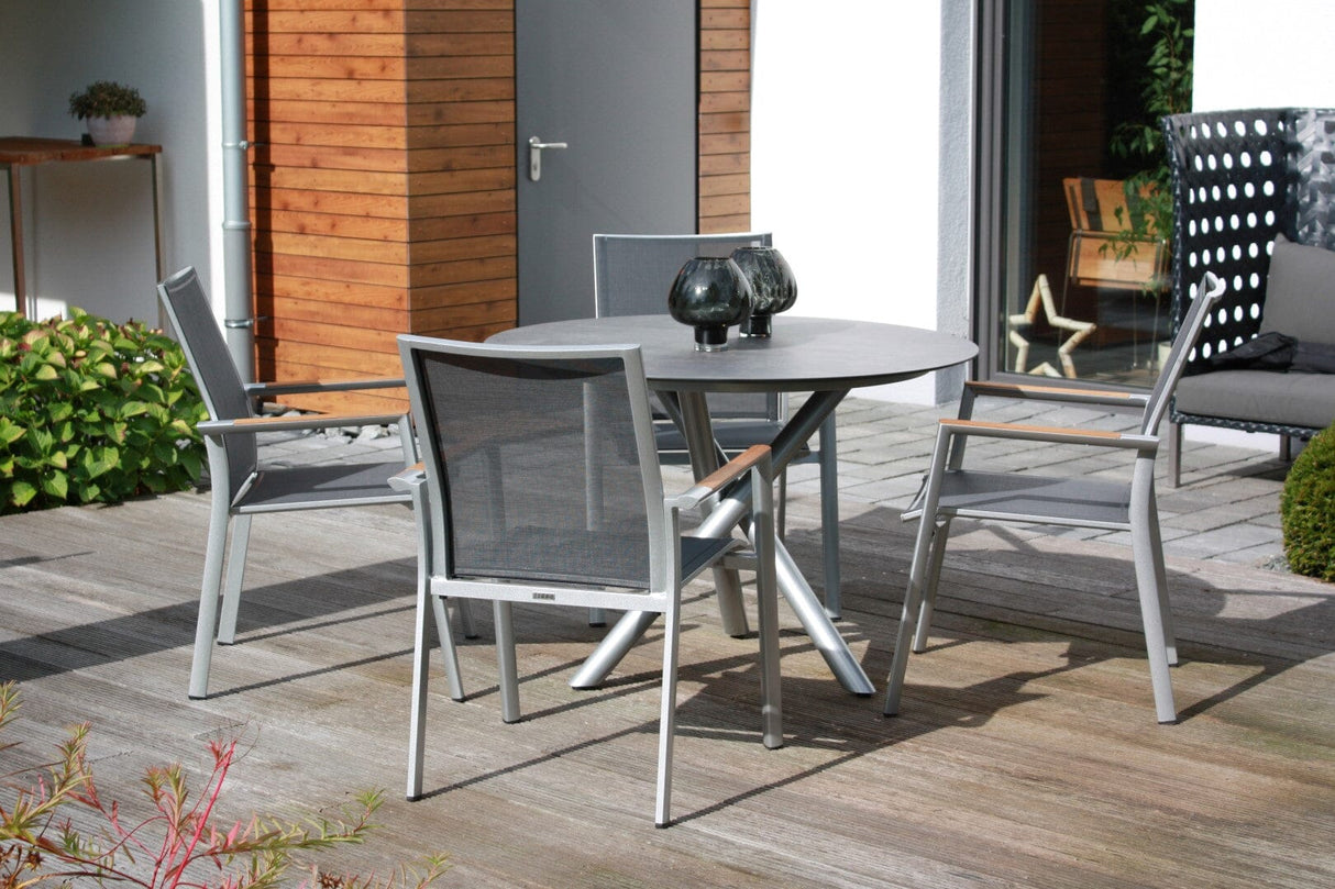 Zebra Mikado Piètement de table alu Ø 90cm pour plateaux Ø110cm