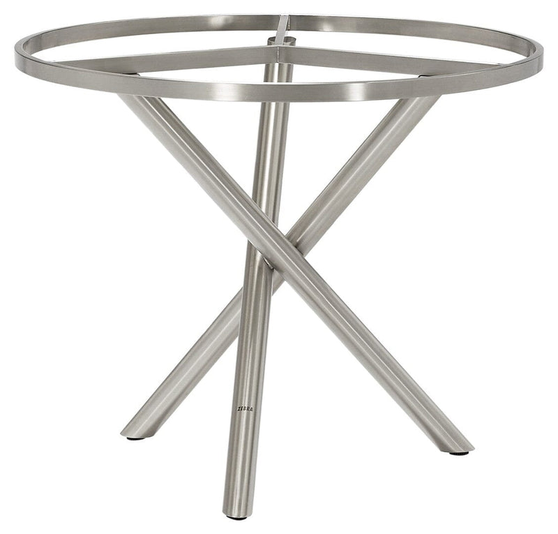 Zebra Mikado Piètement de table inox Ø 90cm pour plateaux Ø110cm Inox 