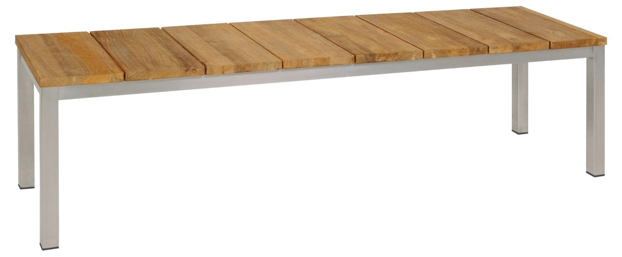 Zebra Naxos Banc 168 cm Inox / Teck