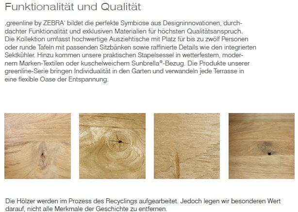 Zebra Naxos Table repas 160x90cm