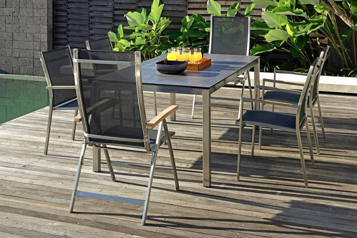 Zebra Opus Piètement de table en inox 160x90cm H:74cm