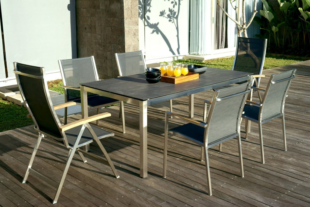 Zebra Opus Piètement de table en inox 160x90cm H:74cm