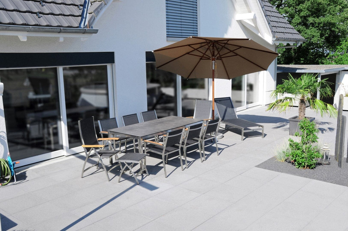 Zebra Opus Piètement de table en inox 210x100cm H:75cm