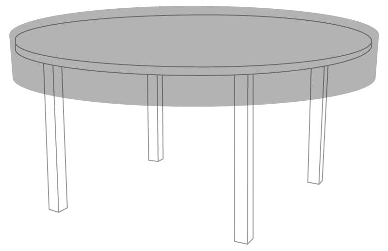 Zebra Oryx Housse de protection pour plateau table Ø 165cm H:22cm Anthracite