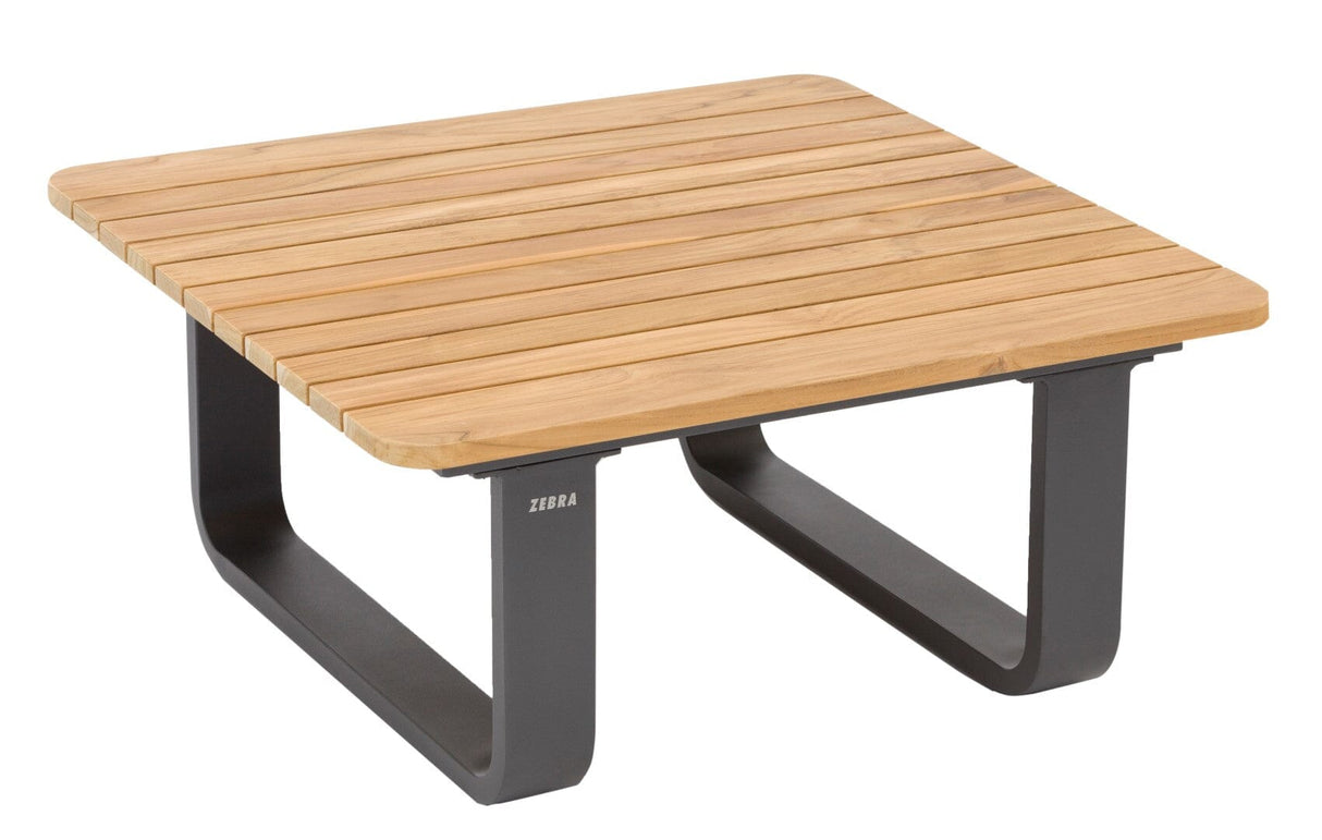 Zebra Park Table basse lounge 80x80cm H:36cm Graphite/Teck