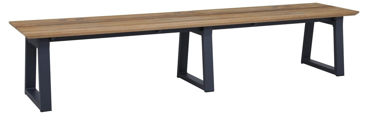 Zebra Phönix Banc 220cm Graphite / Teck
