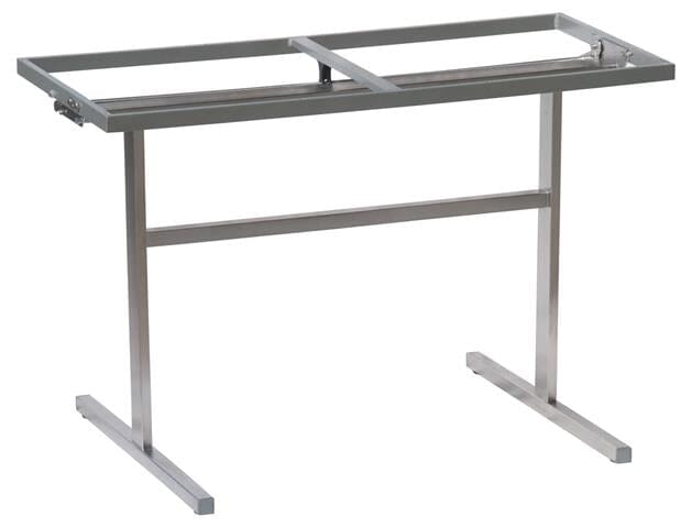 Zebra Pin Piètement de table double colonnes inox Inox
