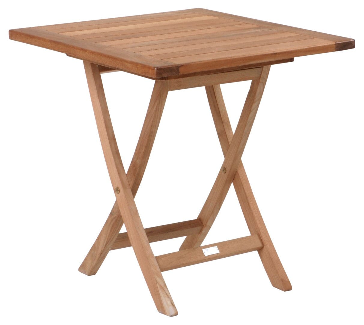 Zebra Poker Table repas pliante 70x70cm en teck Teck Naturel