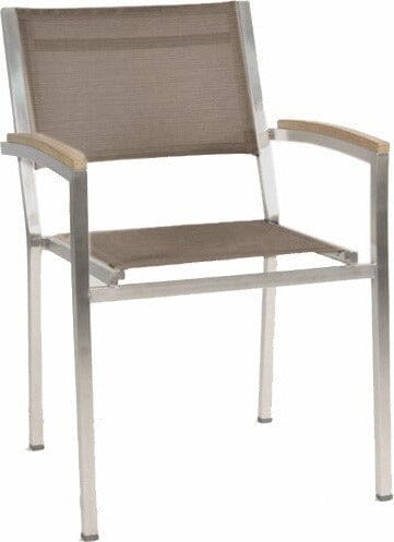 Zebra Pontiac Fauteuil avec accoudoirs en teck Espresso