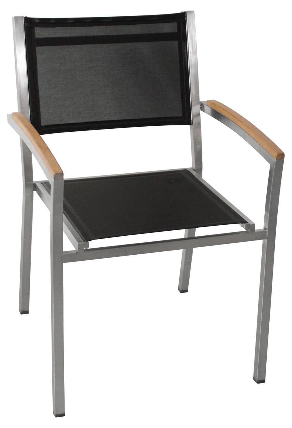 Zebra Pontiac Fauteuil avec accoudoirs en teck Noir