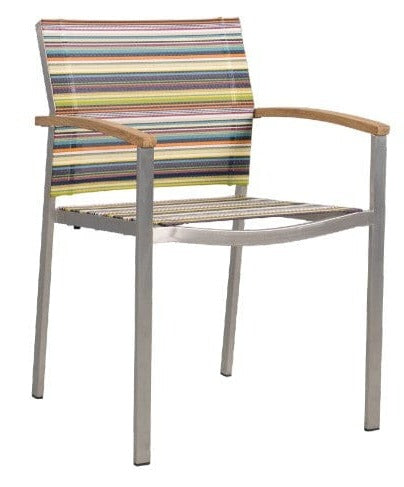 Zebra Setax Fauteuil inox Stripes Green