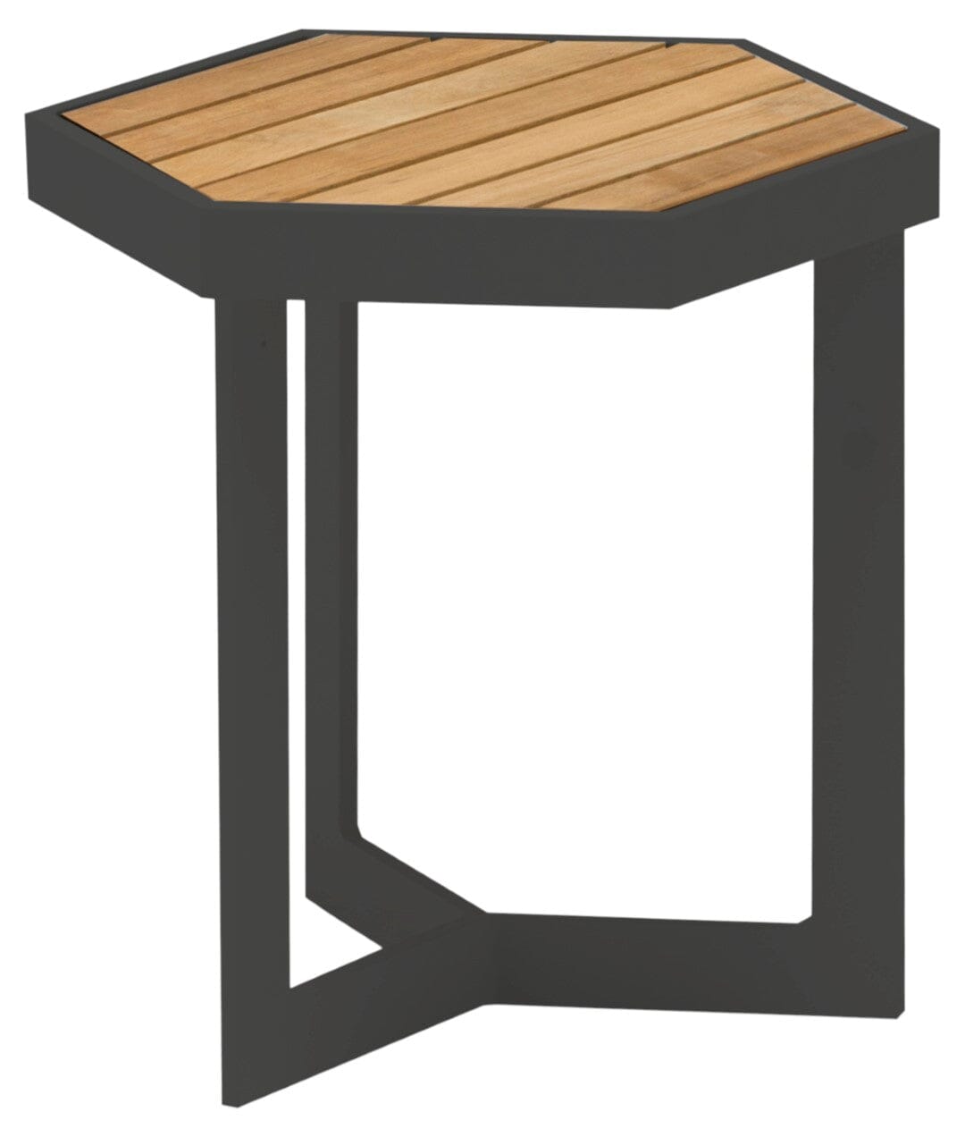 Zebra Sixx Cubo Table d'appoint 40x35cm H:40cm Graphite / Teck