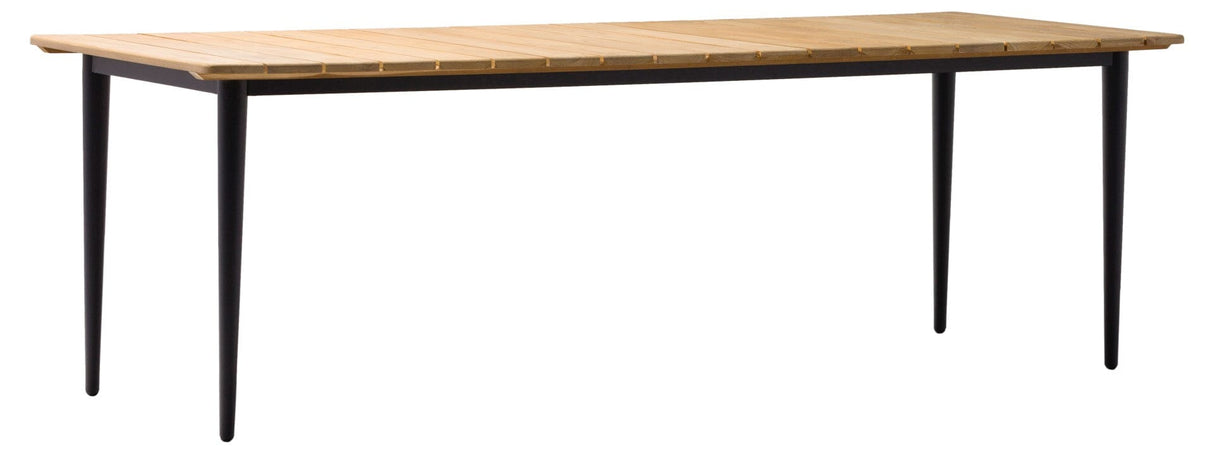 Zebra Spider Table repas 210x90cm Graphite/Teck