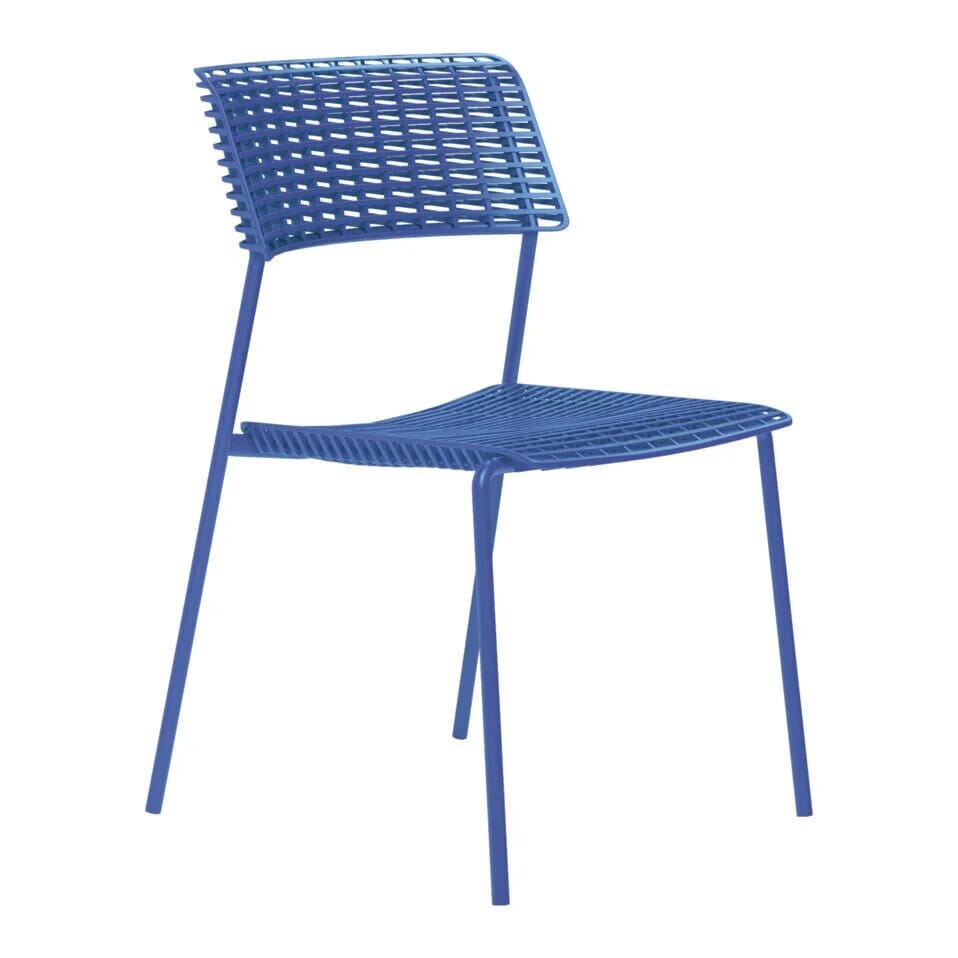 Zumsteg Cala Z190 Chaise repas Assise 3D Bleu RAL 5023