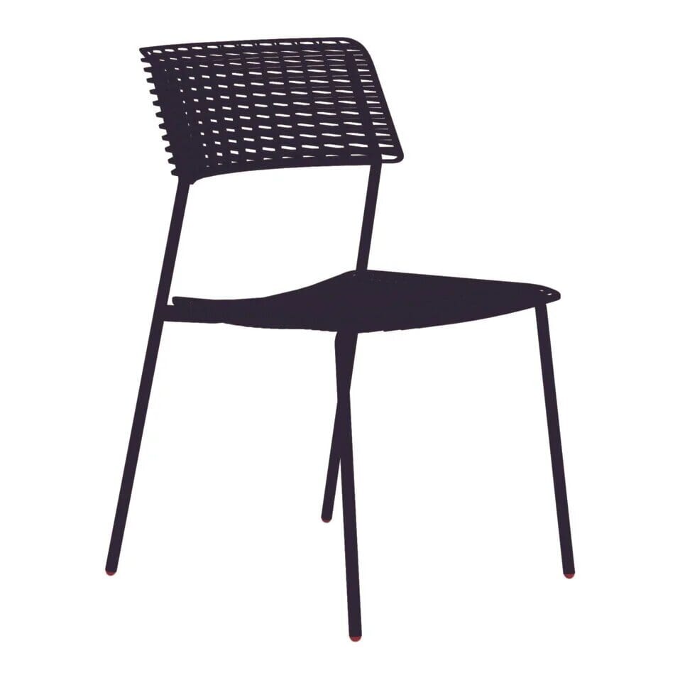 Zumsteg Cala Z190 Chaise repas Assise 3D Noir RAL 9005