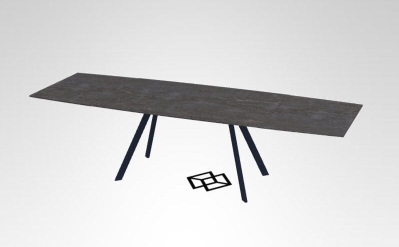 Zumsteg Romana Table à double rallonges avec plateau céramique Bootsform