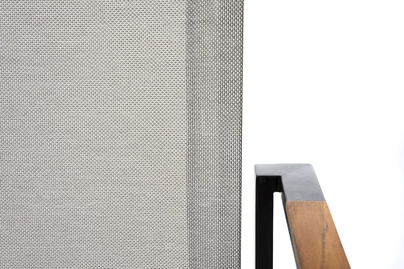 Zumsteg Slim Fauteuil repas inox chromé noir