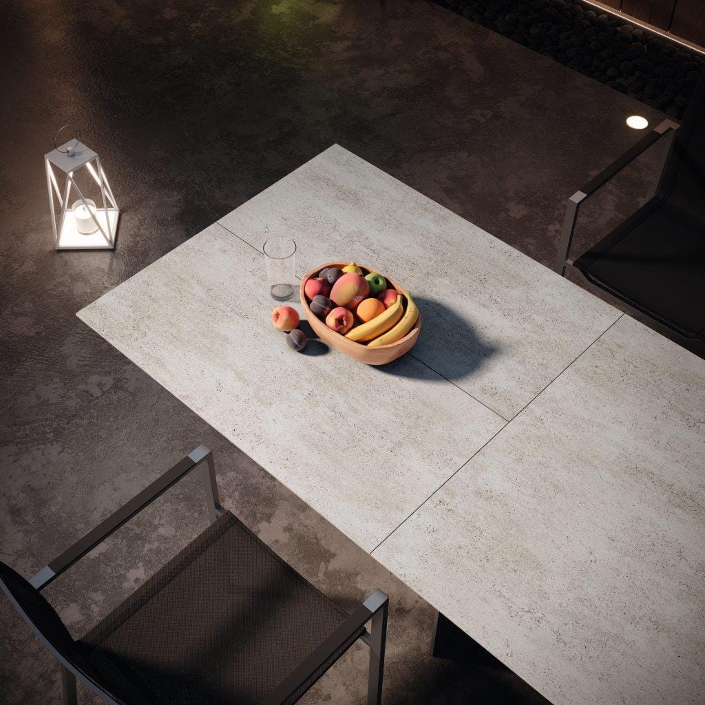 Zumsteg Slim Fauteuil repas inox chromé noir