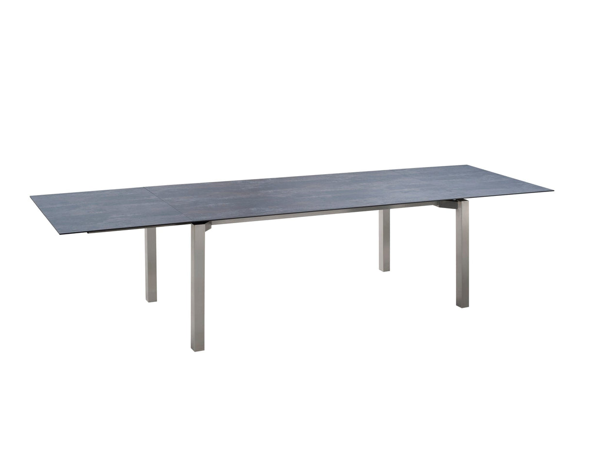 Zumsteg Spezia Table à double rallonges avec plateau céramique rectangulaire