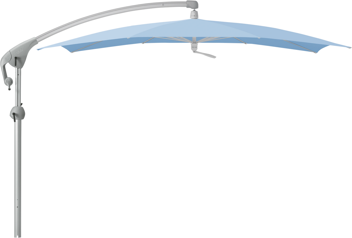 Glatz Parasol PENDALEX P+ carre Cat.5 515 Cloud Alu naturel eloxe