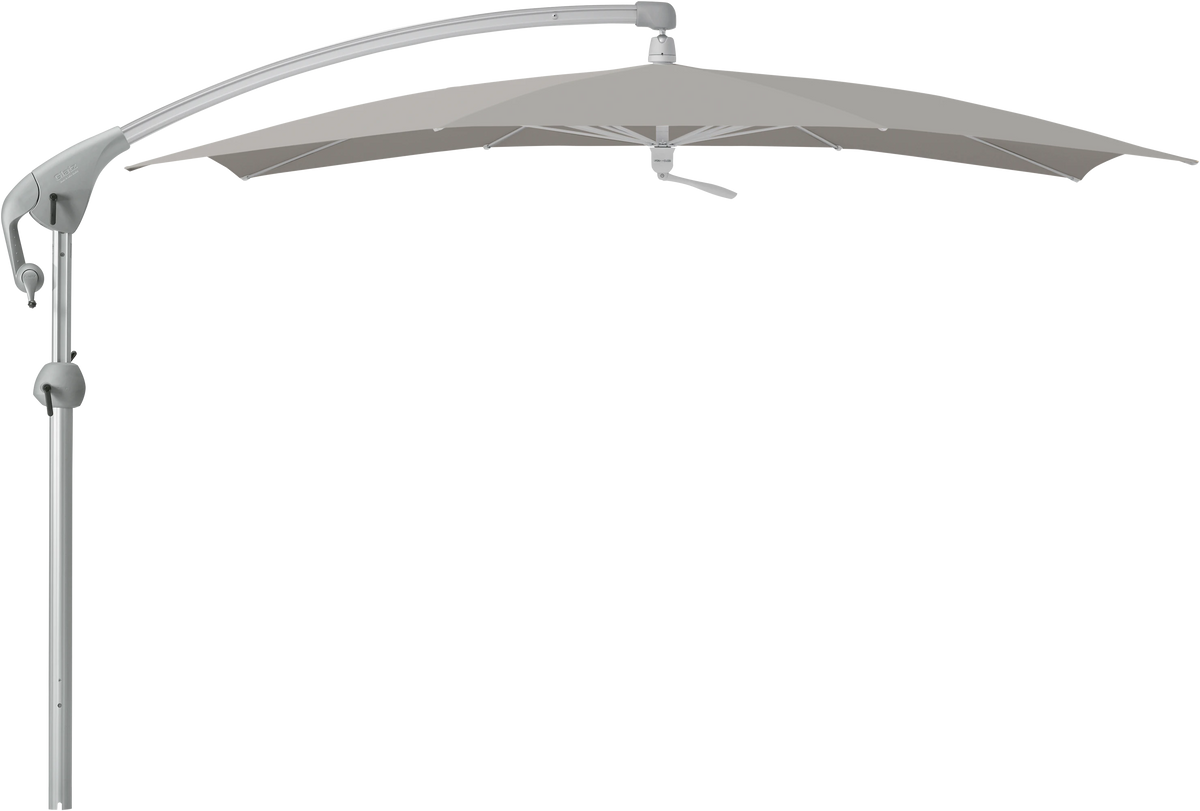 Glatz Parasol PENDALEX P+ carre Cat.5 558 Steel Alu naturel eloxe