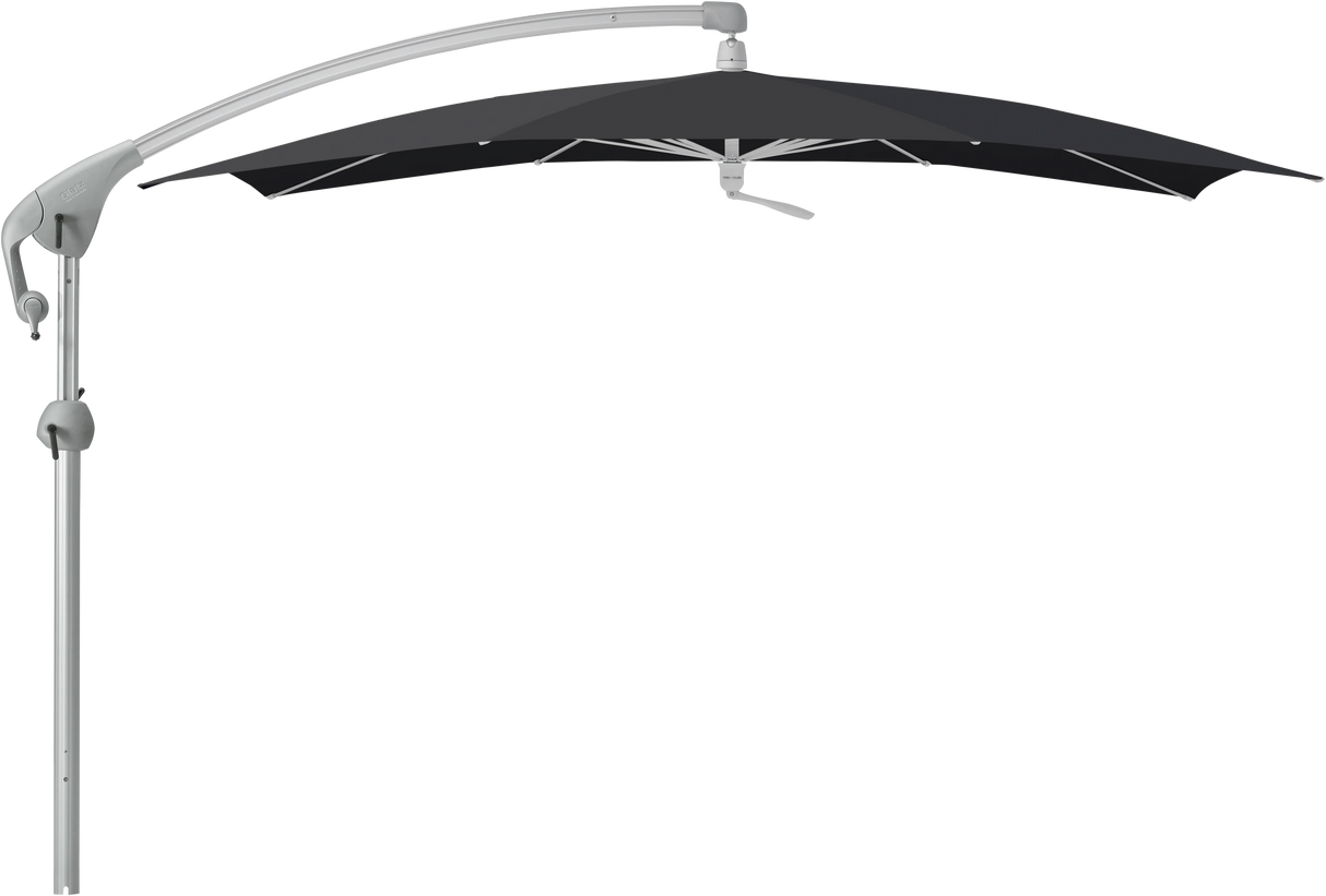 Glatz Parasol PENDALEX P+ carre Cat.5 615 Black Alu naturel eloxe