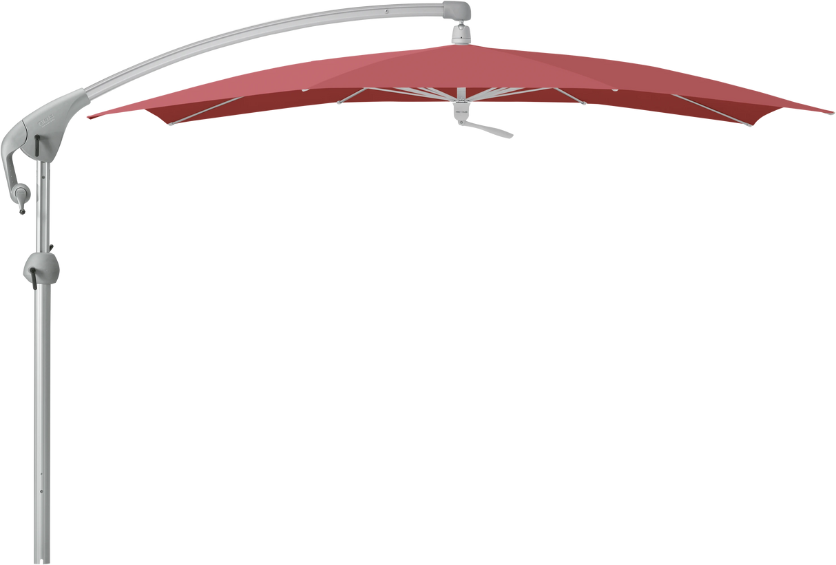 Glatz Parasol PENDALEX P+ carre Cat.5 637 Cherry Alu naturel eloxe