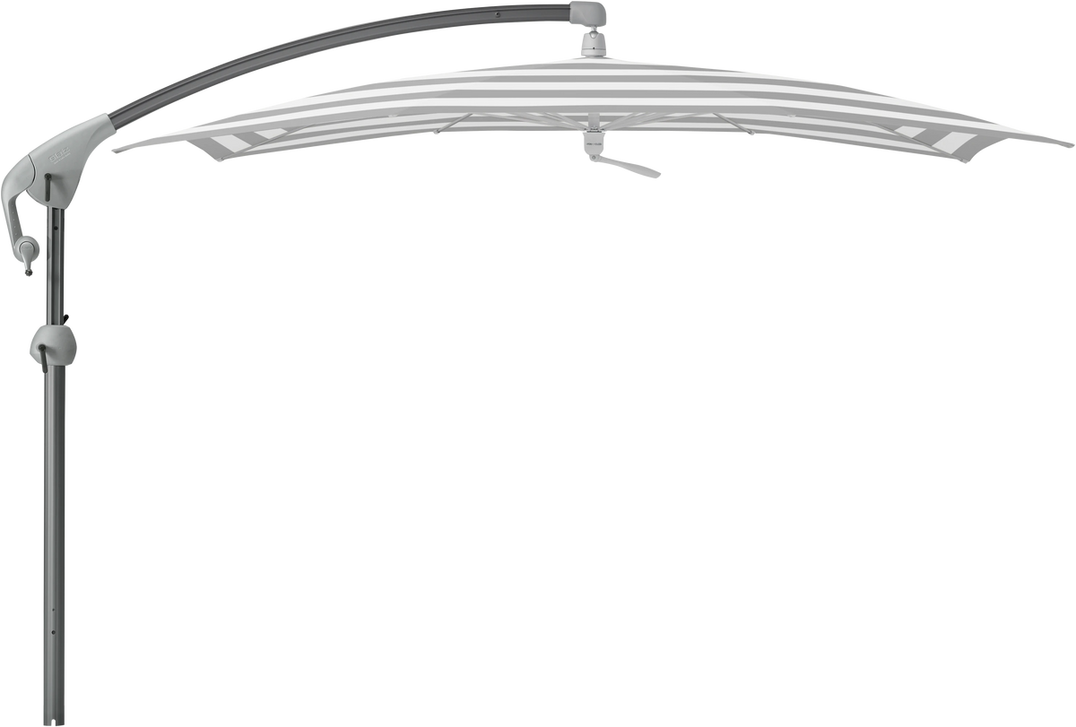 Glatz Parasol PENDALEX P+ carre Cat.5 555 Grey Stripe Alu anthracite laque