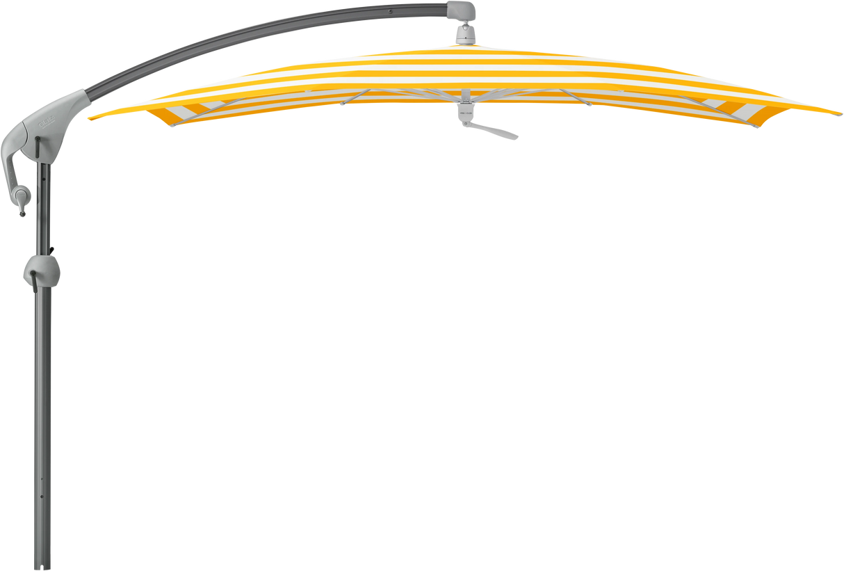 Glatz Parasol PENDALEX P+ carre Cat.5 624 Yellow Stripe Alu anthracite laque