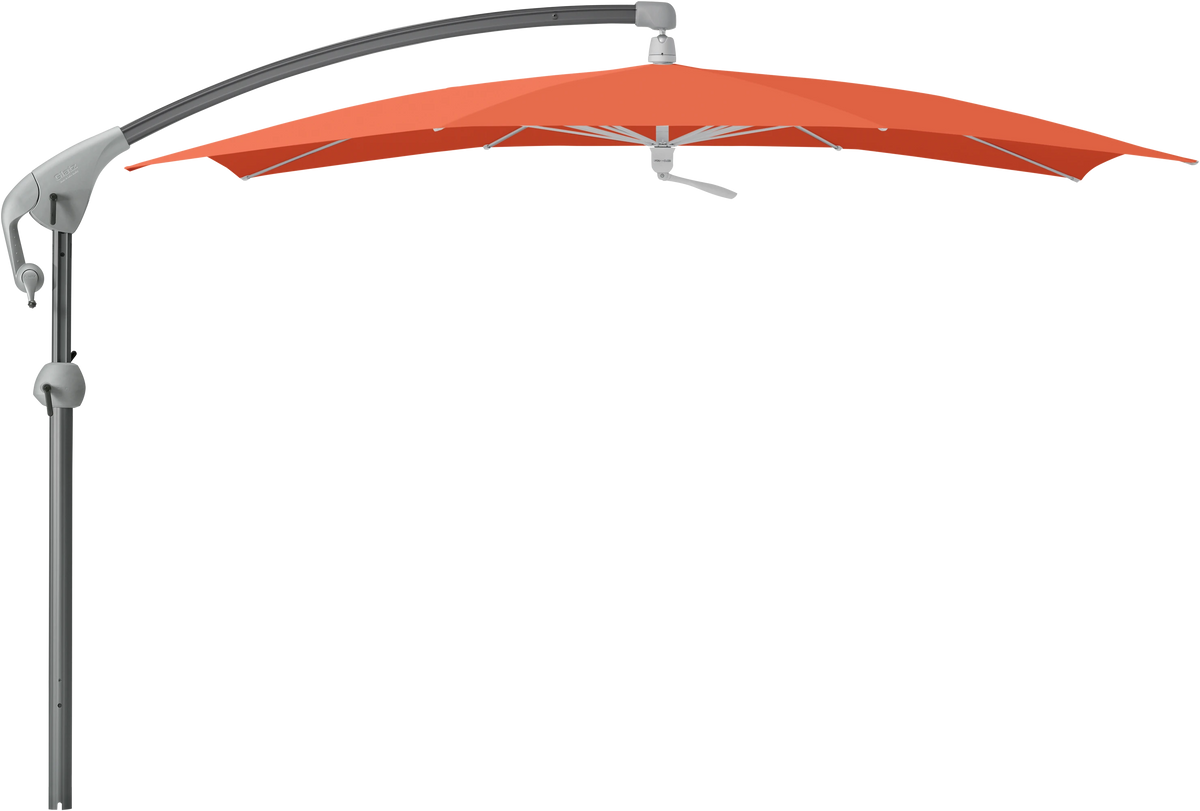Glatz Parasol PENDALEX P+ carre Cat.5 660 Papaya Alu anthracite laque
