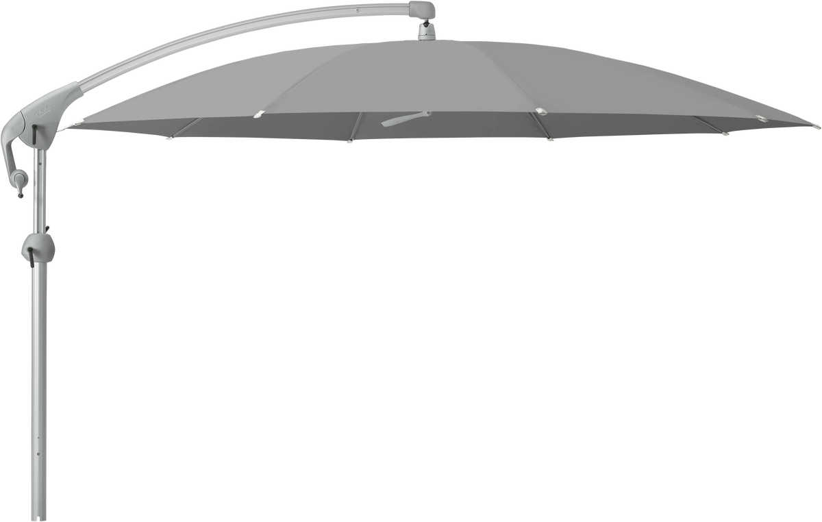Glatz Parasol PENDALEX P+ rond Cat.5 509 Slate Alu naturel eloxe