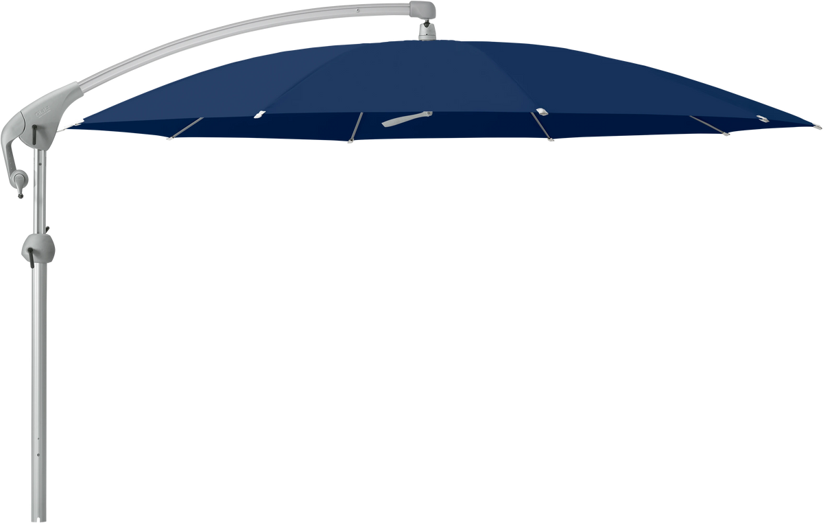 Glatz Parasol PENDALEX P+ rond Cat.5 530 Atlantic Alu naturel eloxe