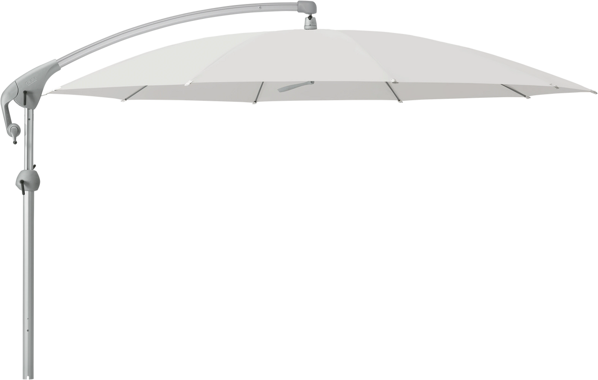 Glatz Parasol PENDALEX P+ rond Cat.5 556 Alabaster Alu naturel eloxe