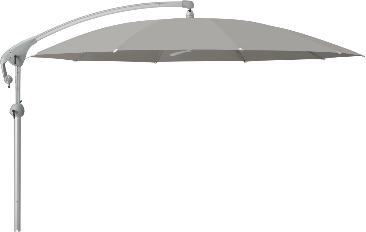 Glatz Parasol PENDALEX P+ rond Cat.5 558 Steel Alu naturel eloxe